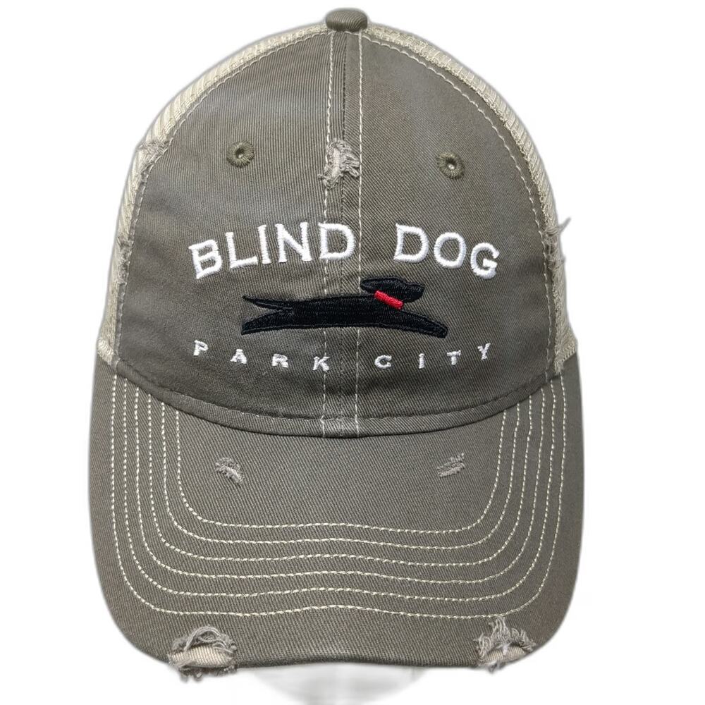 Sportsman Baseball Cap Brown One Size Blind Dog Park City Mesh Restaurant Hat